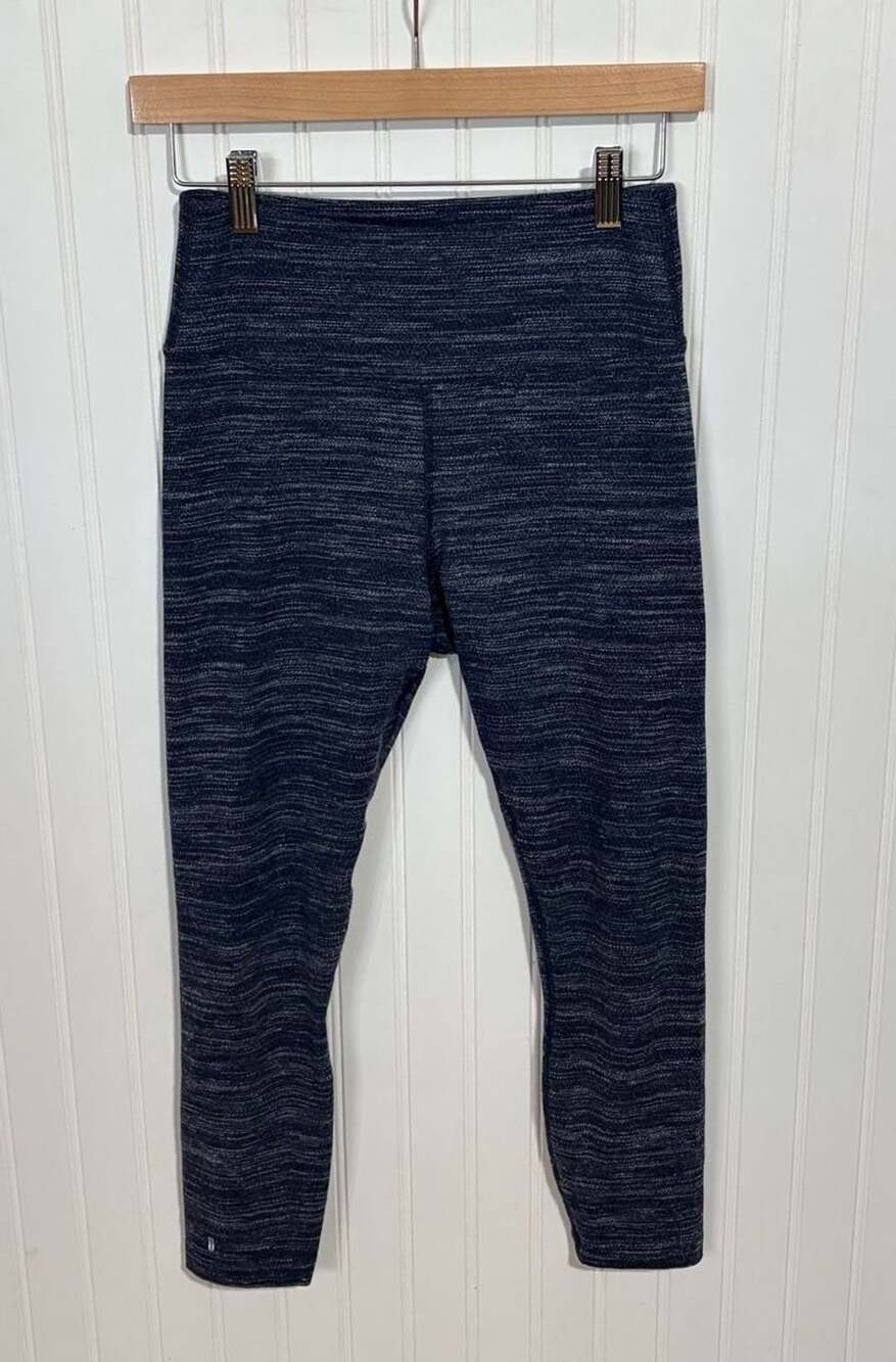Nobull Leggings Space Dye Navy Blue Activewear Pants